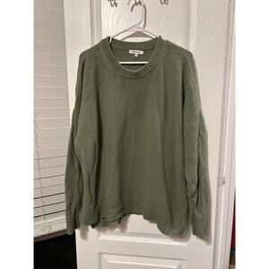 Madewell Olive Cozy Thick Sweater